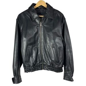 Oakwood Classic Leather Moto Fitted Men’s Jacket Size M Color Black